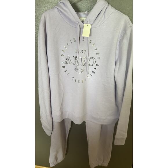 NWT Aeropostale Size XL Hoodie Sweatsuit Set Joggers Lilac Purple - Picture 1 of 7